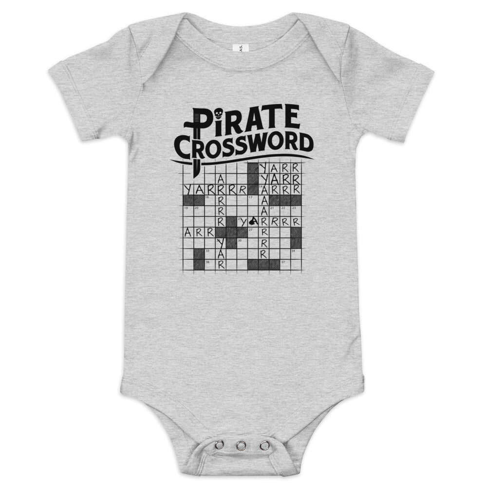 Pirate Crossword Kid's Onesie
