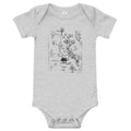 100 Acre Map Kid's Onesie