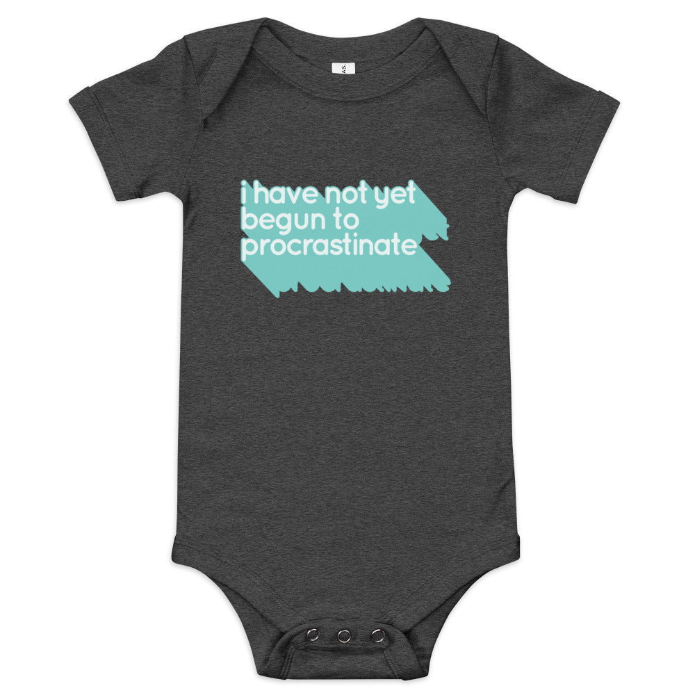 Not Begun To Procrastinate Kid's Onesie
