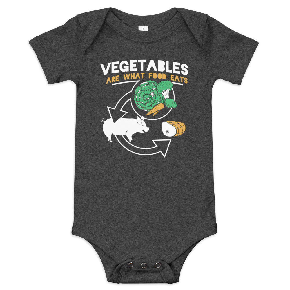 Vegetables Are What Food Eats Kid's Onesie