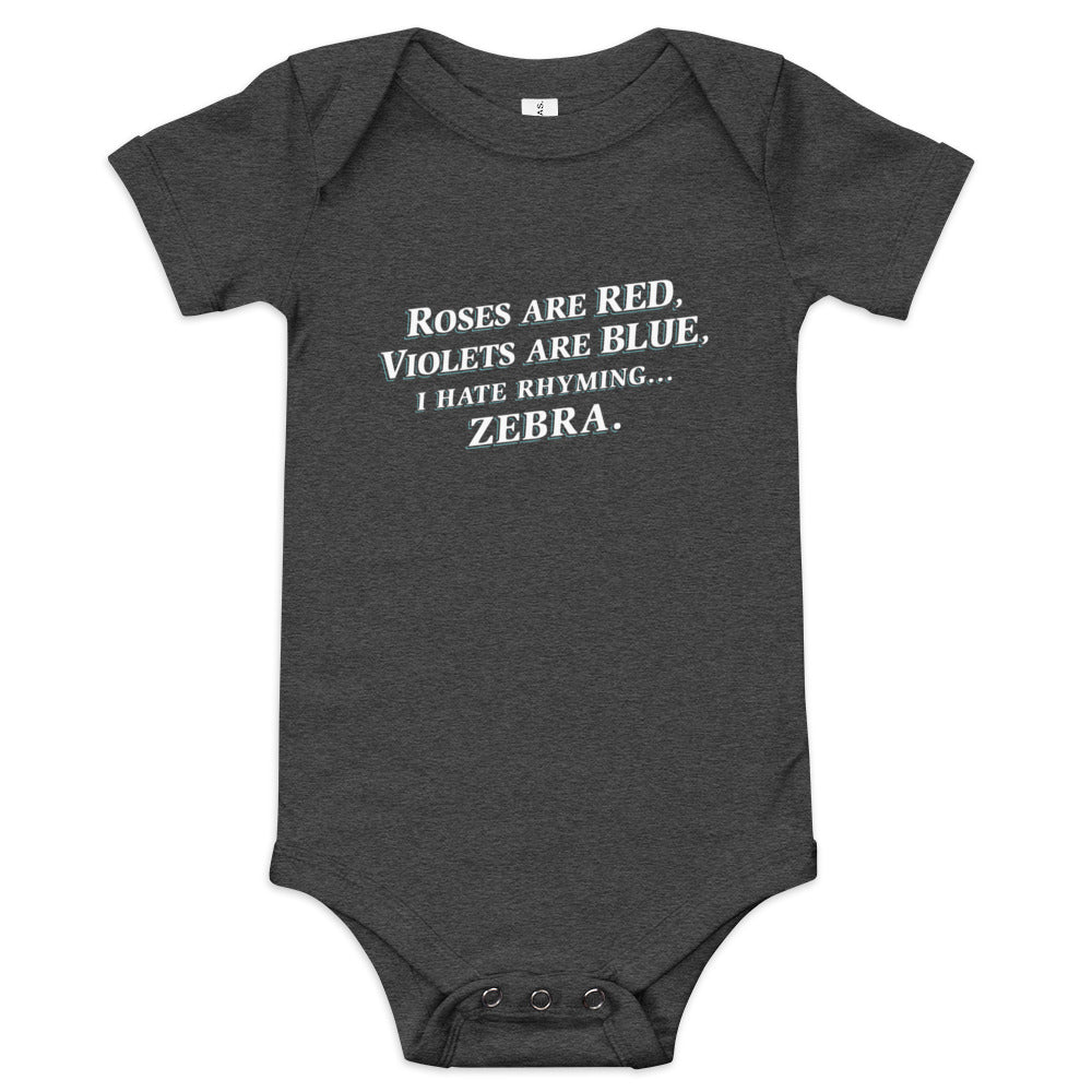 I Hate Rhyming Kid's Onesie