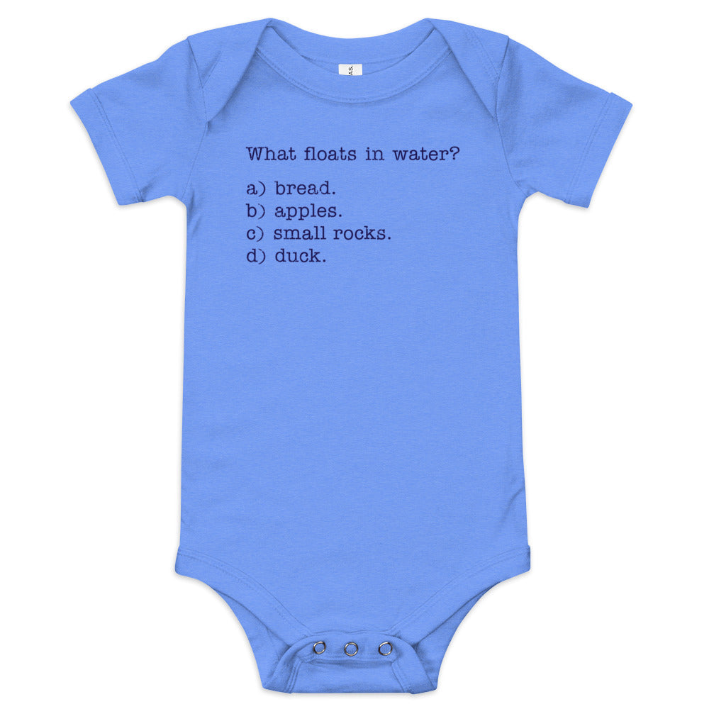 What Floats In Water? Kid's Onesie