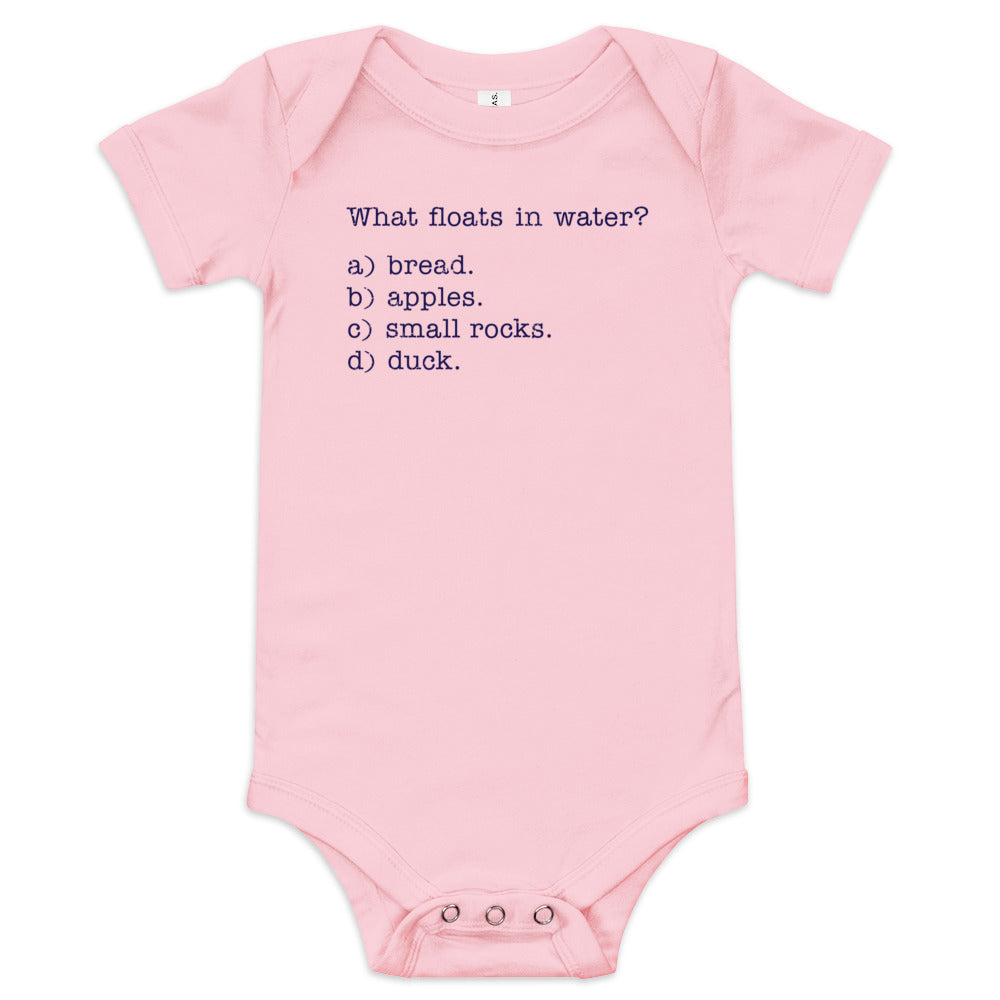 What Floats In Water? Kid's Onesie
