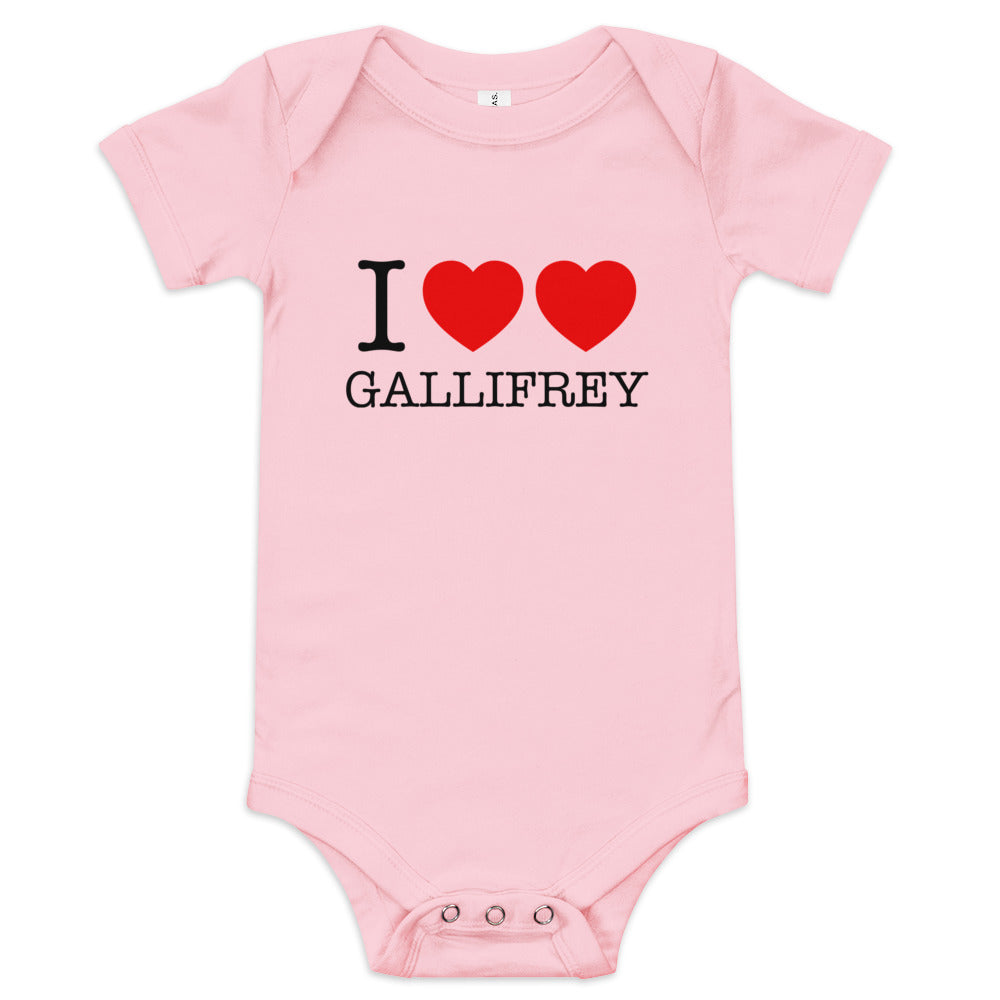 I Heart Heart Gallifrey Kid's Onesie