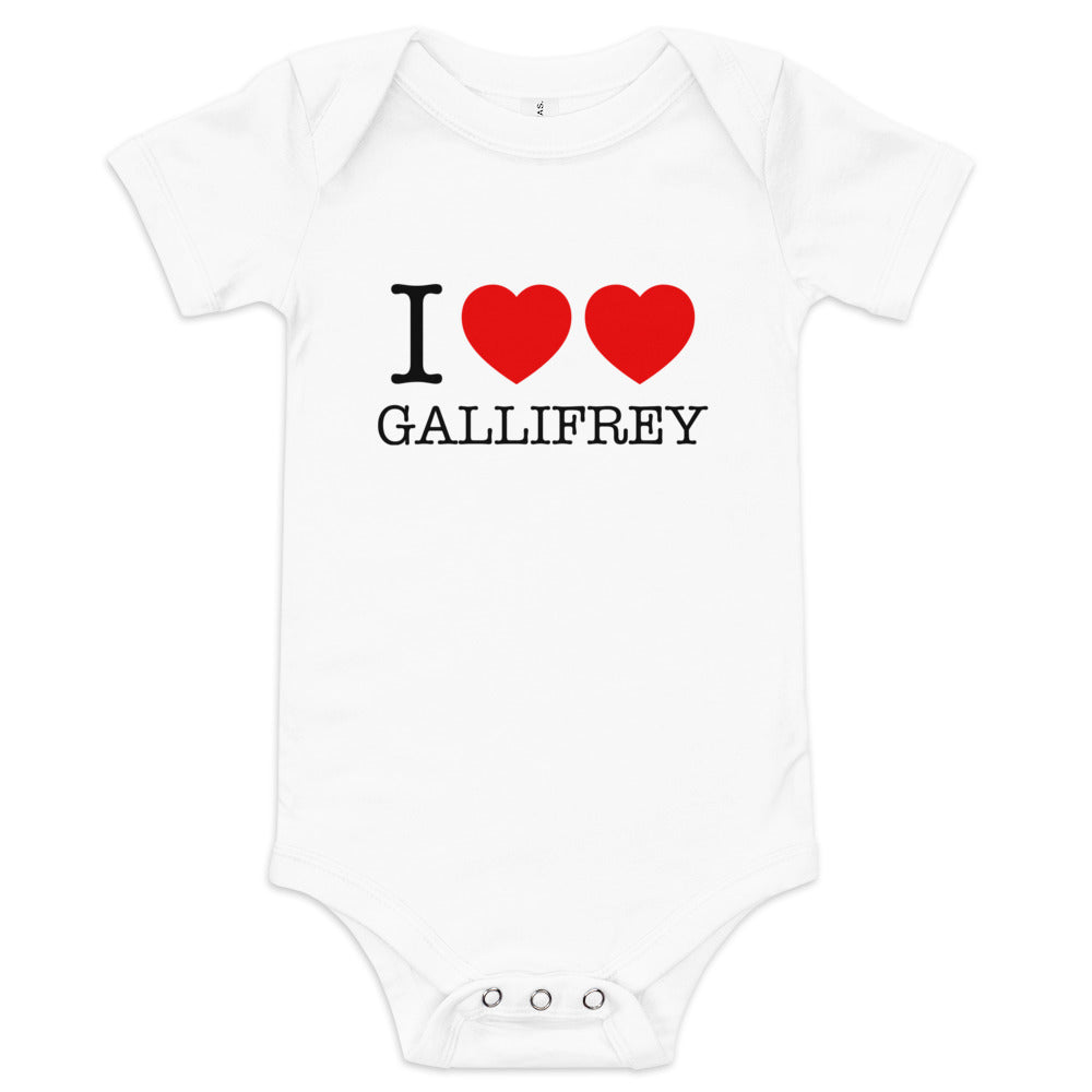 I Heart Heart Gallifrey Kid's Onesie