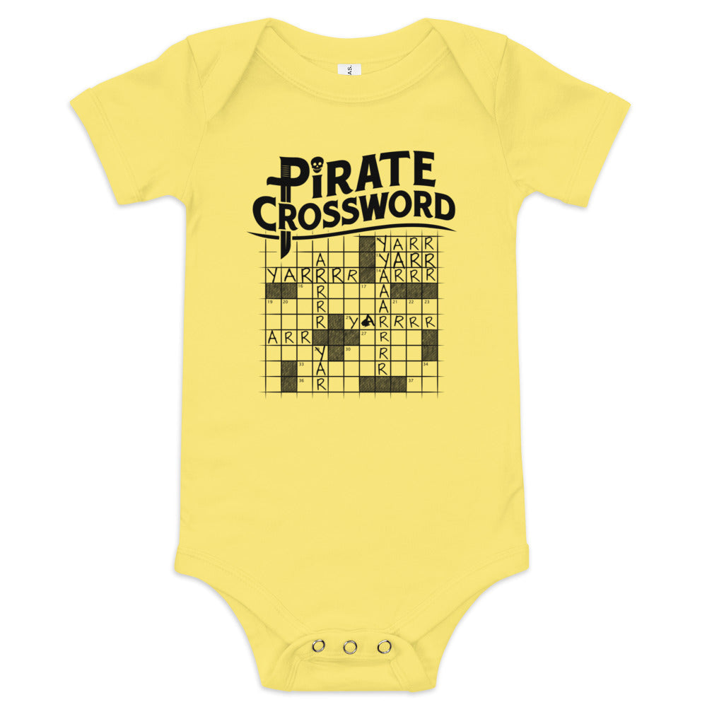 Pirate Crossword Kid's Onesie