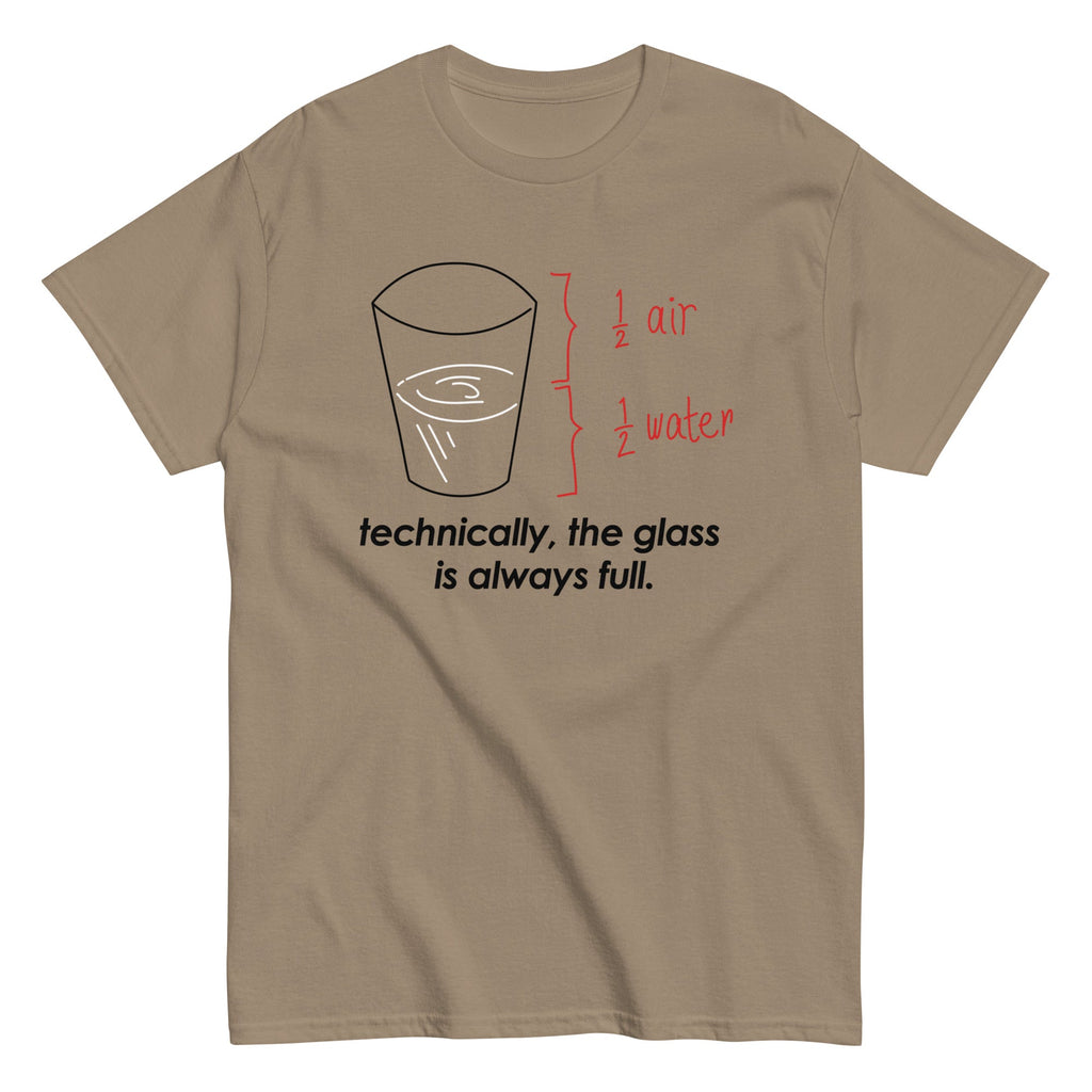 Technically, The Glass Is Always Full Men's Classic Tee product image 4
