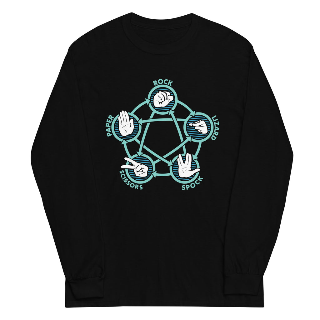 Rock Paper Scissors Lizard Spock Unisex Long Sleeve Tee product image 2