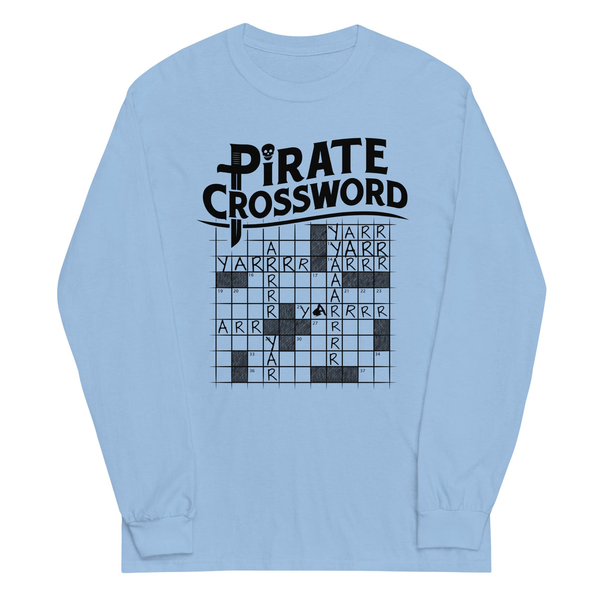 Pirate Crossword Unisex Long Sleeve Tee product image 2