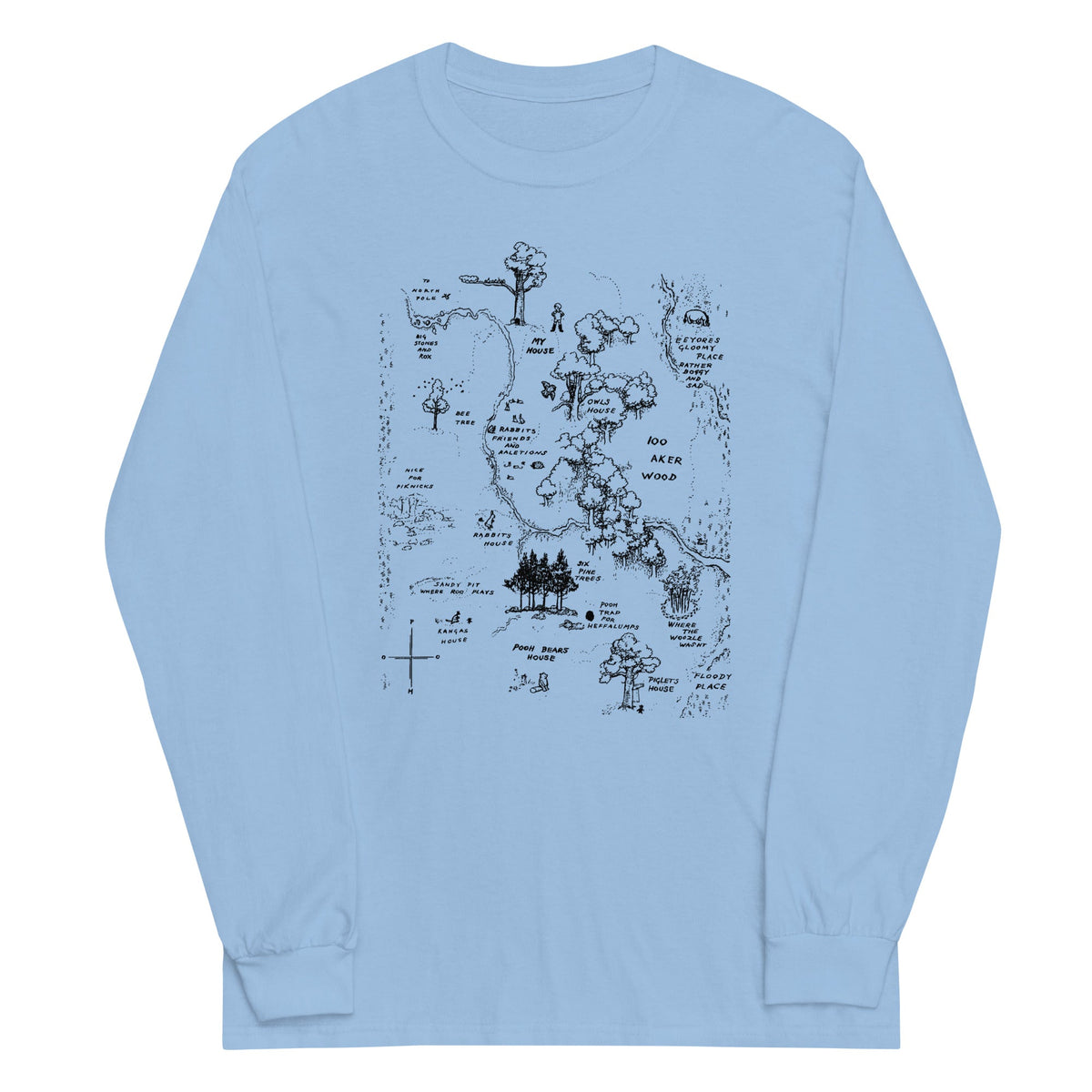 100 Acre Map Unisex Long Sleeve Tee product image 2