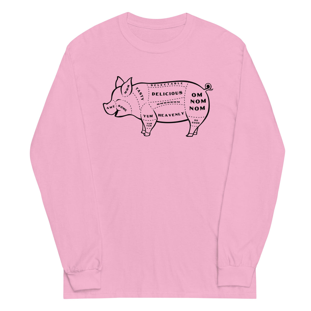 Tasty Pig Cuts Unisex Long Sleeve Tee product image 4