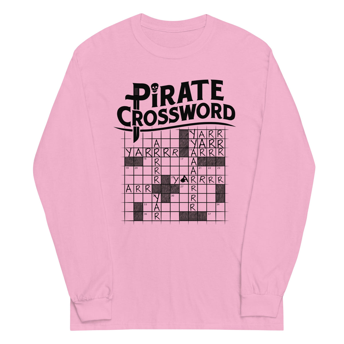 Pirate Crossword Unisex Long Sleeve Tee product image 4