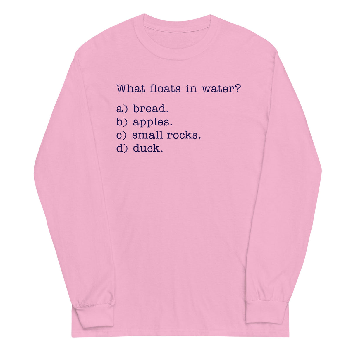 What Floats In Water? Unisex Long Sleeve Tee product image 4