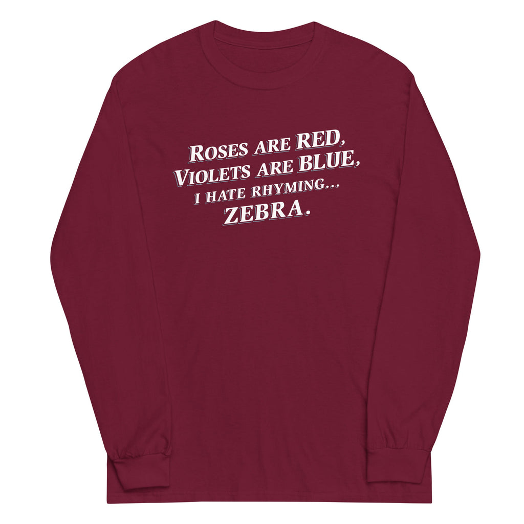 I Hate Rhyming Unisex Long Sleeve Tee product image 3
