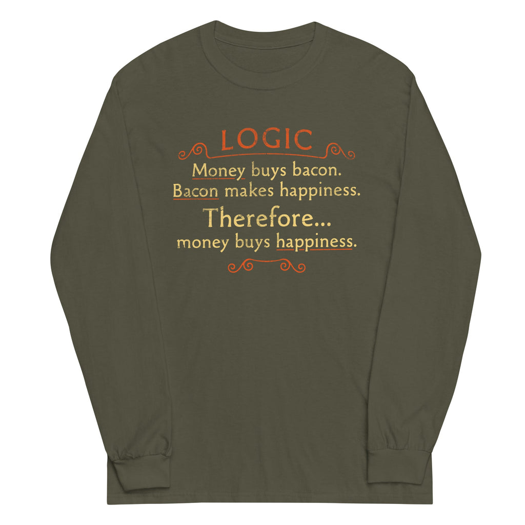 Money Buys Happiness Unisex Long Sleeve Tee product image 4