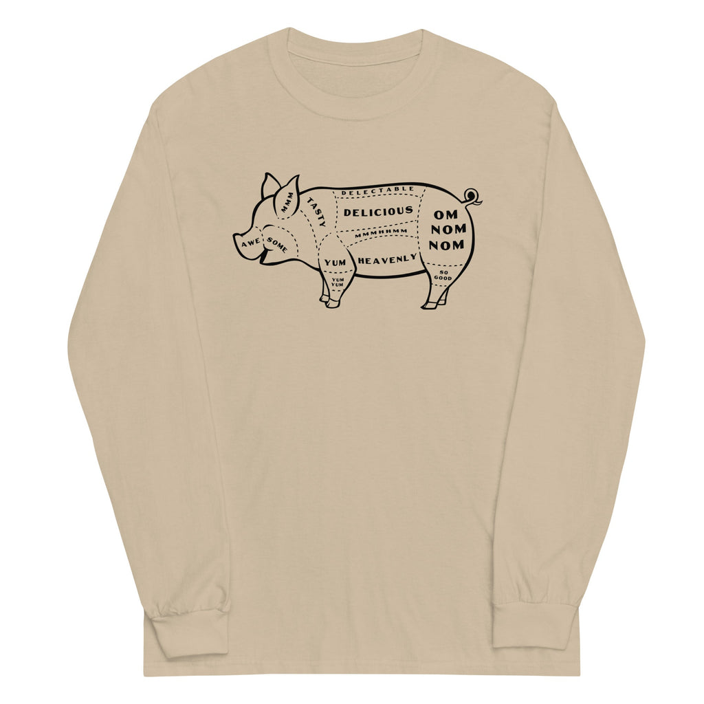 Tasty Pig Cuts Unisex Long Sleeve Tee product image 3