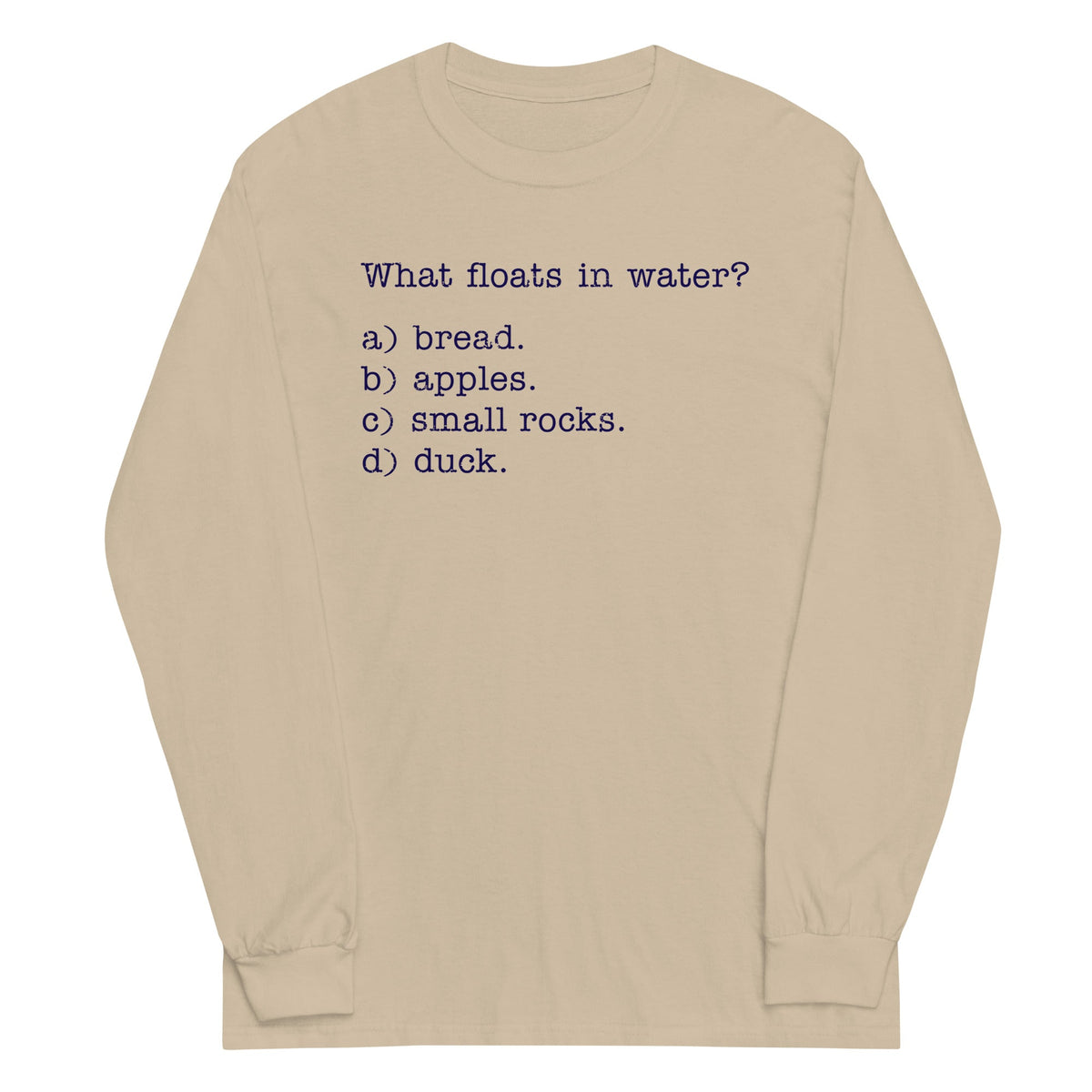 What Floats In Water? Unisex Long Sleeve Tee product image 3