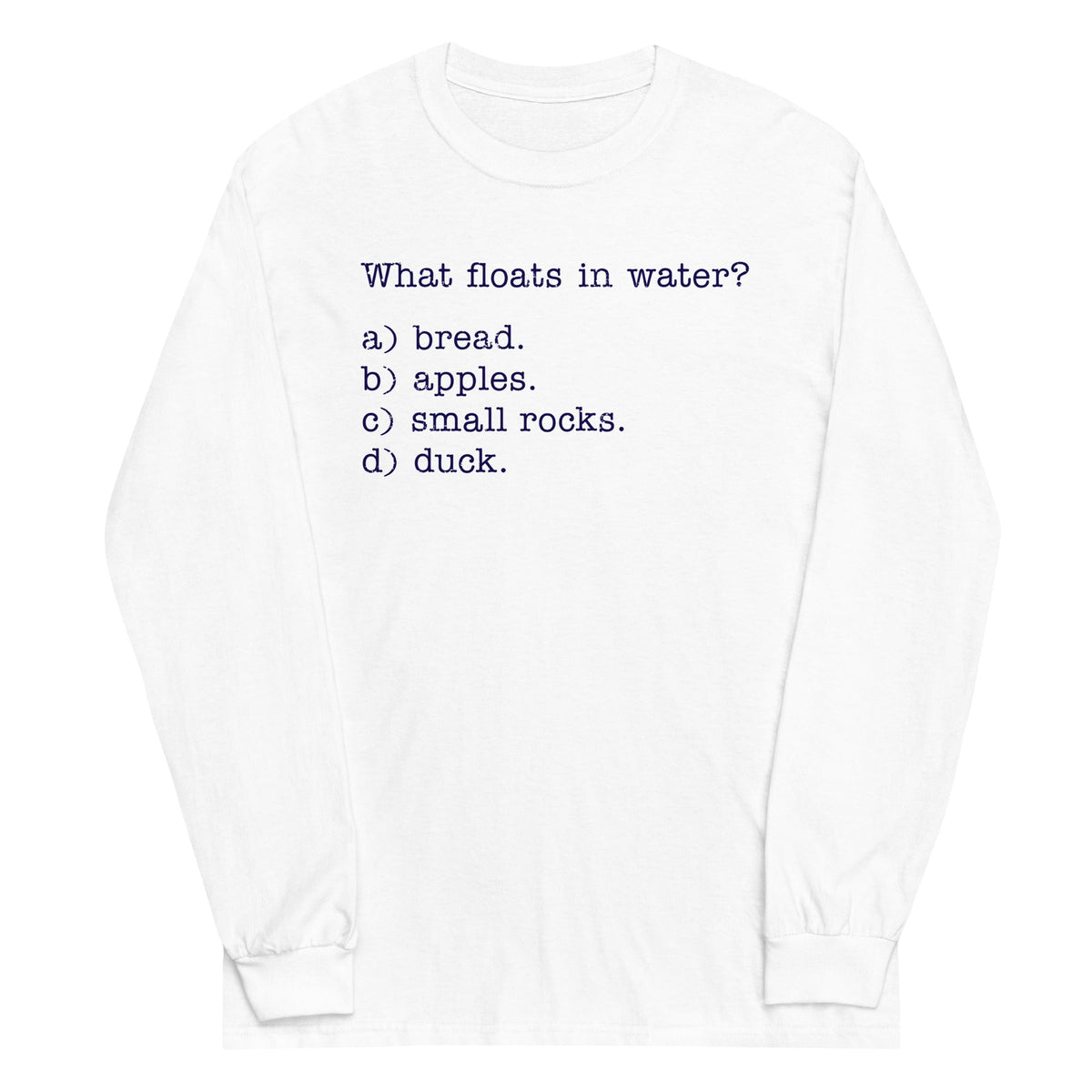 What Floats In Water? Unisex Long Sleeve Tee product image 5