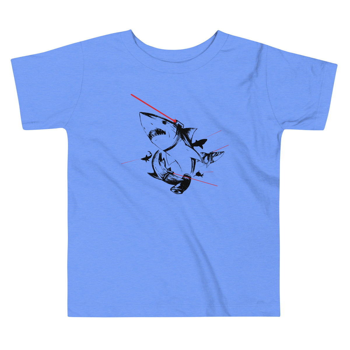 Sharks With Lasers Kid's Toddler Tee product image 1