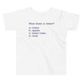 What Floats In Water? Kid's Toddler Tee product image 1