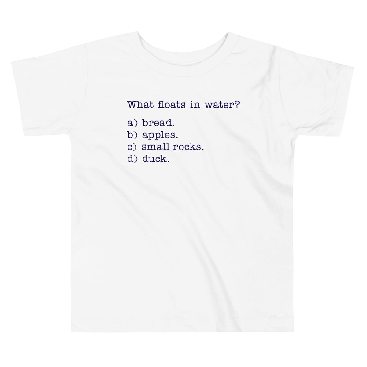 What Floats In Water? Kid's Toddler Tee product image 1