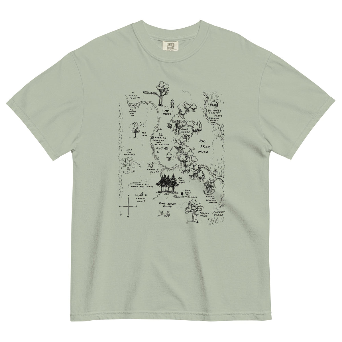 100 Acre Map Men's Relaxed Fit Tee product image 6