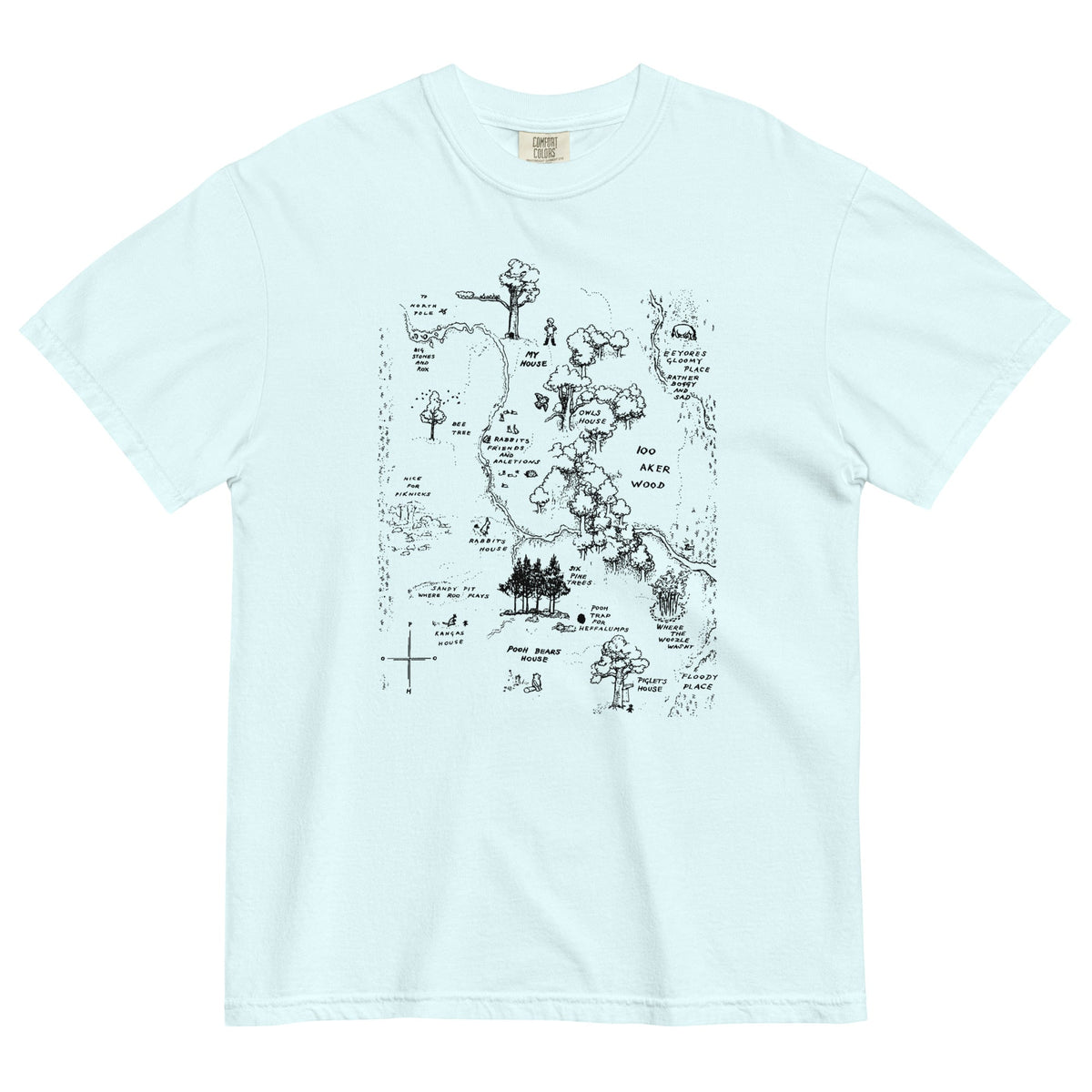 100 Acre Map Men's Relaxed Fit Tee product image 3