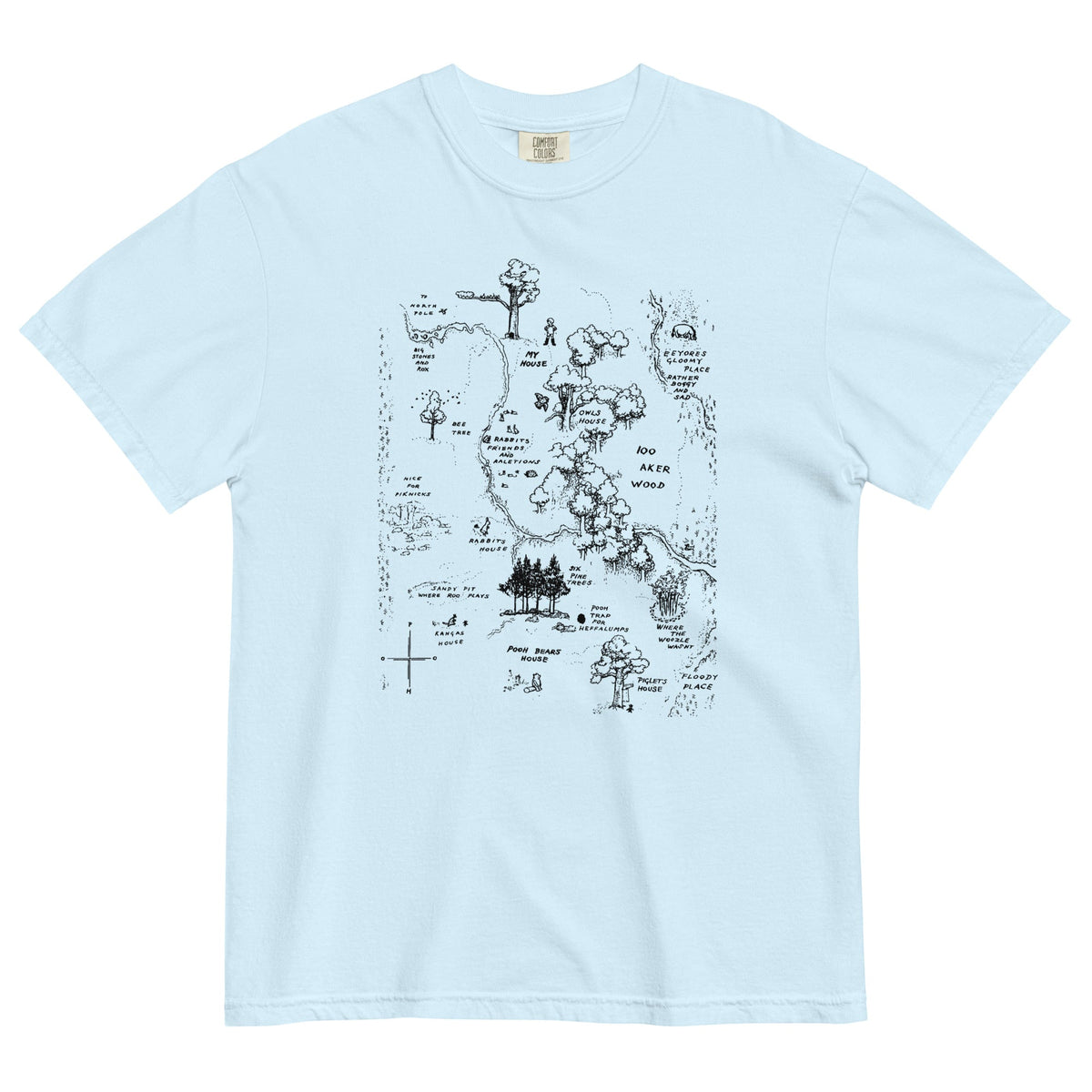 100 Acre Map Men's Relaxed Fit Tee product image 9
