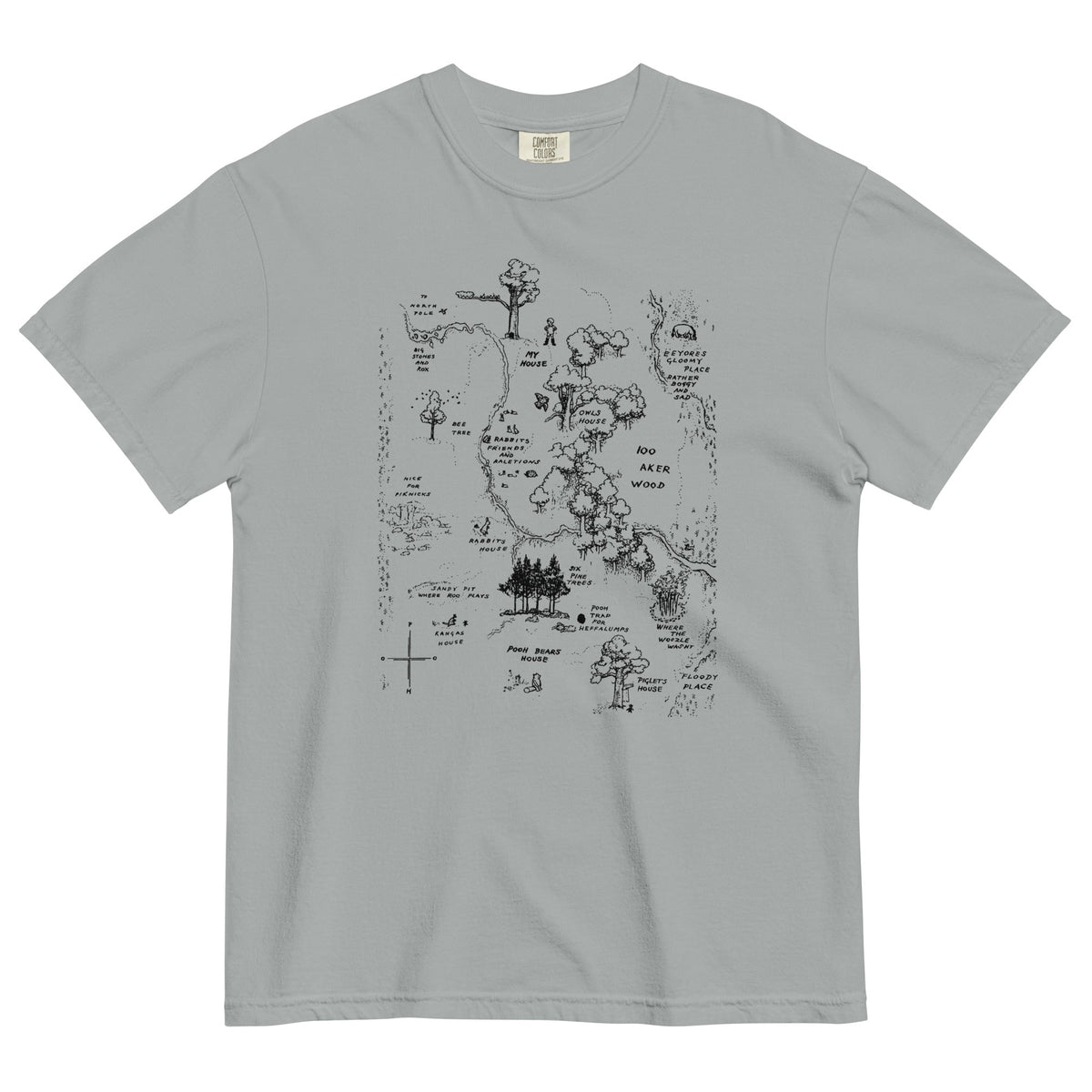 100 Acre Map Men's Relaxed Fit Tee product image 10