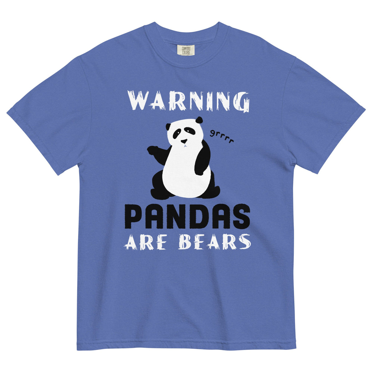 Warning, Pandas Are Bears Men's Relaxed Fit Tee product image 1