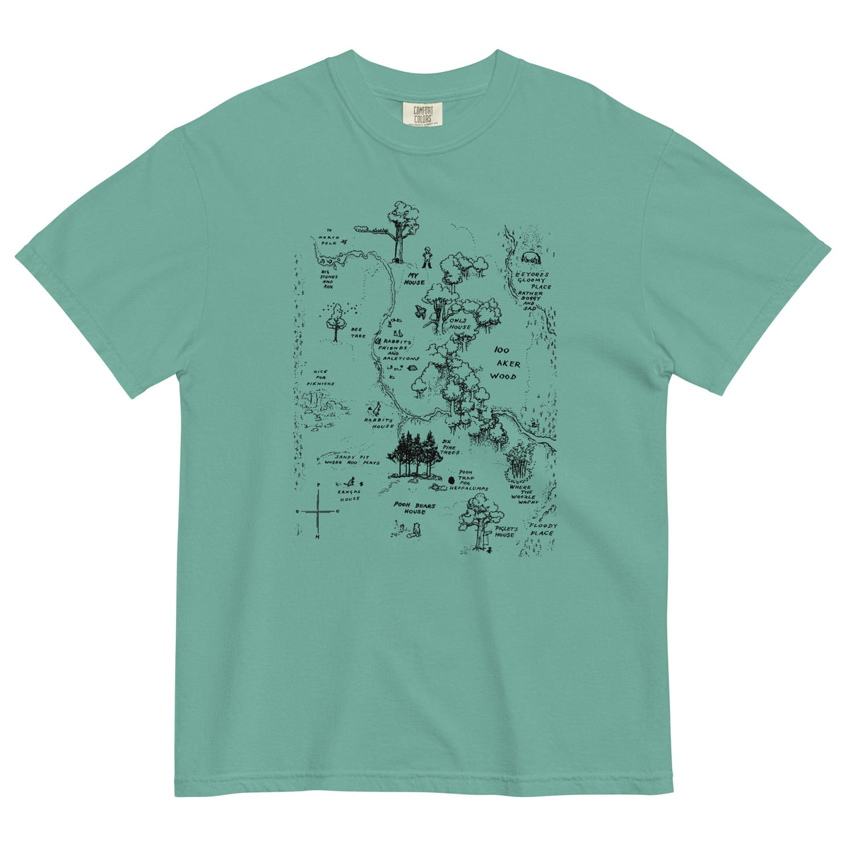 100 Acre Map Men's Relaxed Fit Tee product image 2
