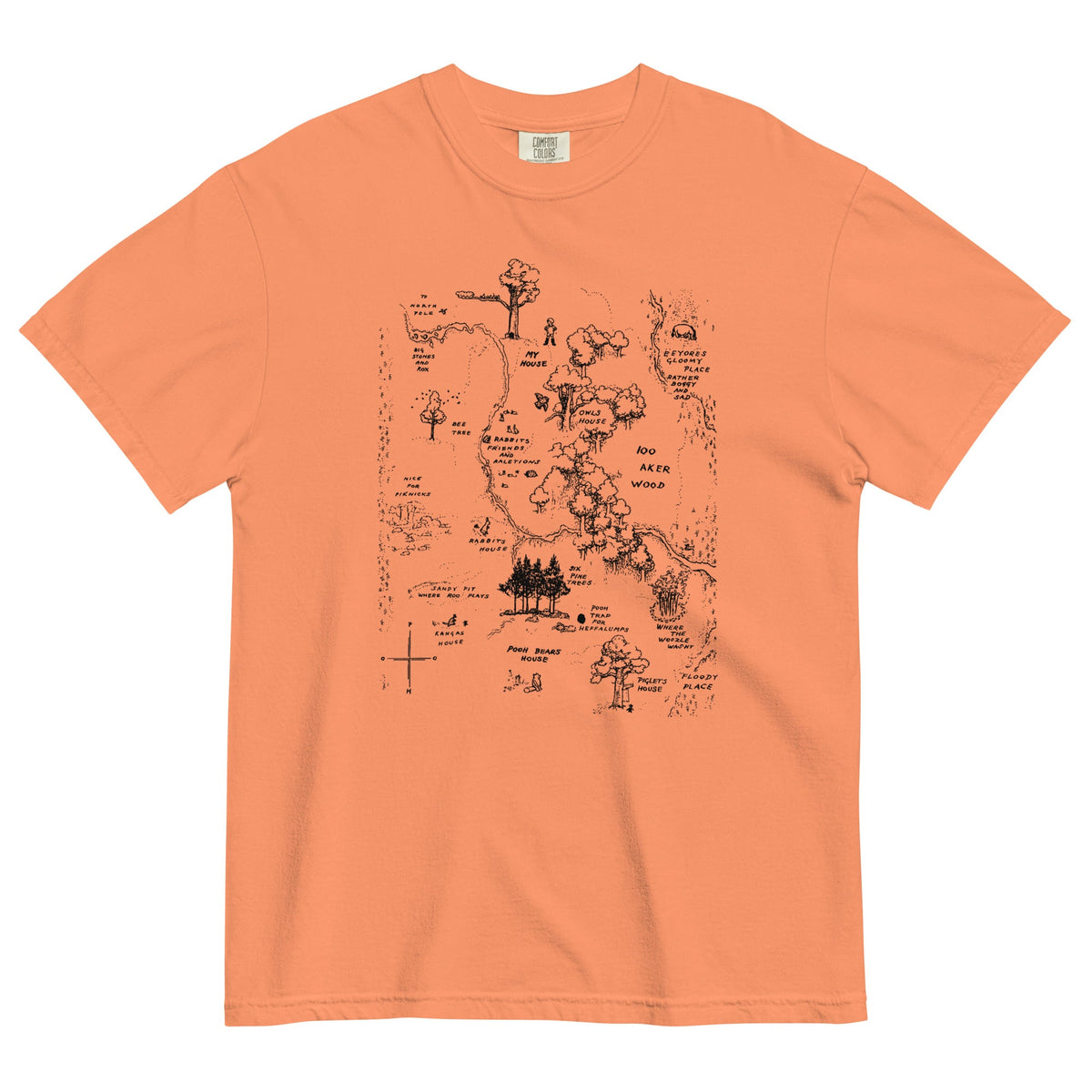 100 Acre Map Men's Relaxed Fit Tee product image 11