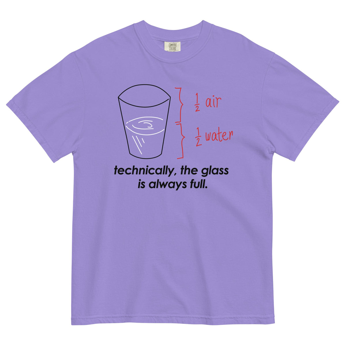 Technically, The Glass Is Always Full Men's Relaxed Fit Tee product image 3