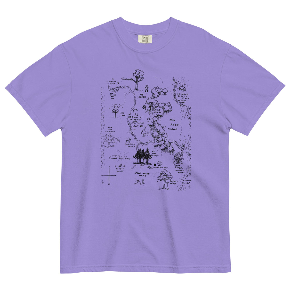 100 Acre Map Men's Relaxed Fit Tee product image 7