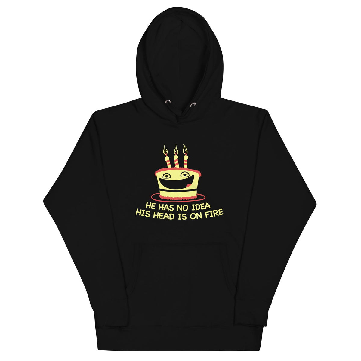 He Has No Idea His Head Is On Fire Unisex Hoodie product image 2
