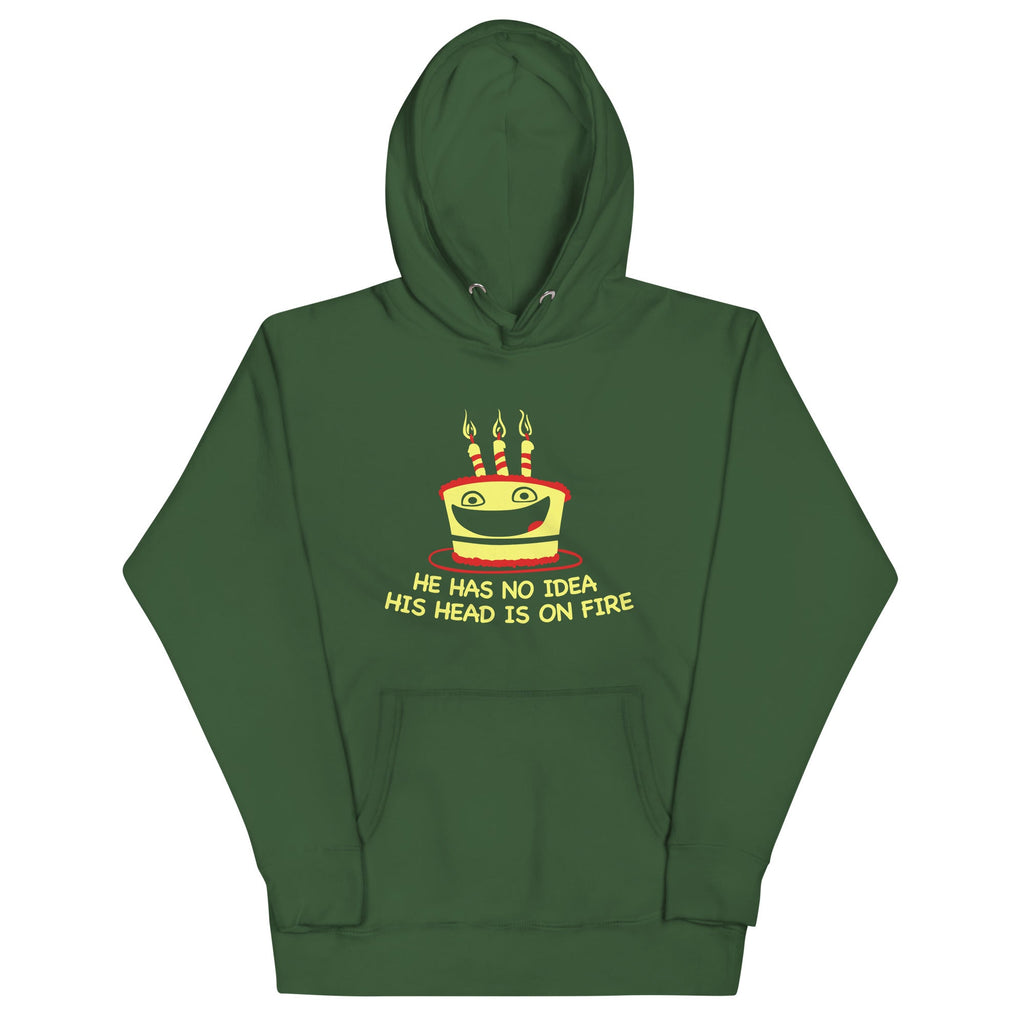 He Has No Idea His Head Is On Fire Unisex Hoodie product image 5