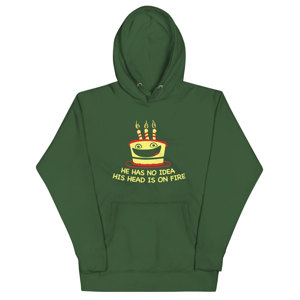 He Has No Idea His Head Is On Fire Unisex Hoodie product image 5
