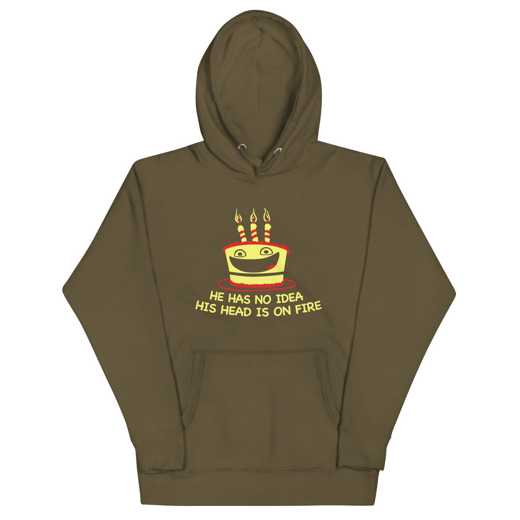 He Has No Idea His Head Is On Fire Unisex Hoodie product image 6
