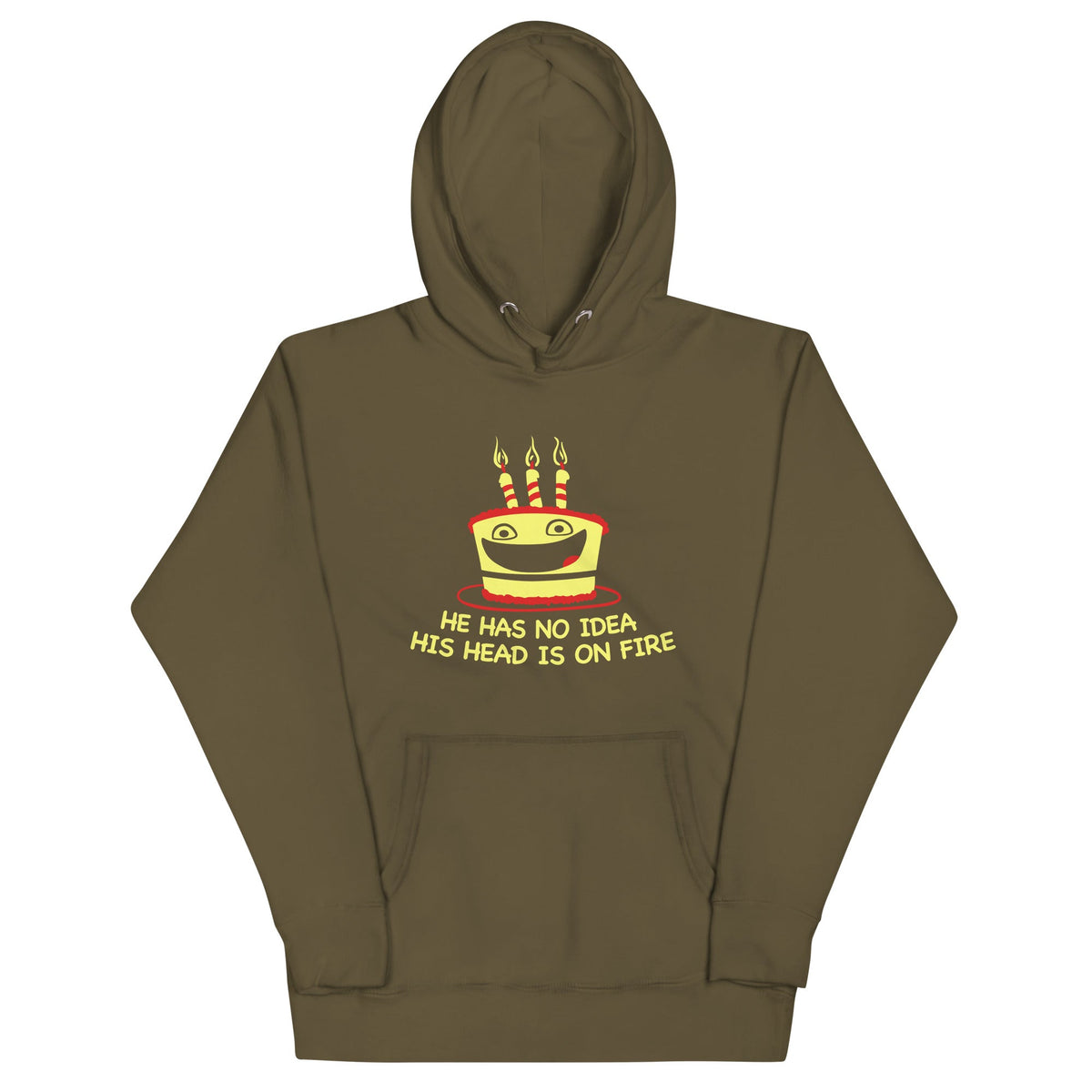 He Has No Idea His Head Is On Fire Unisex Hoodie product image 6