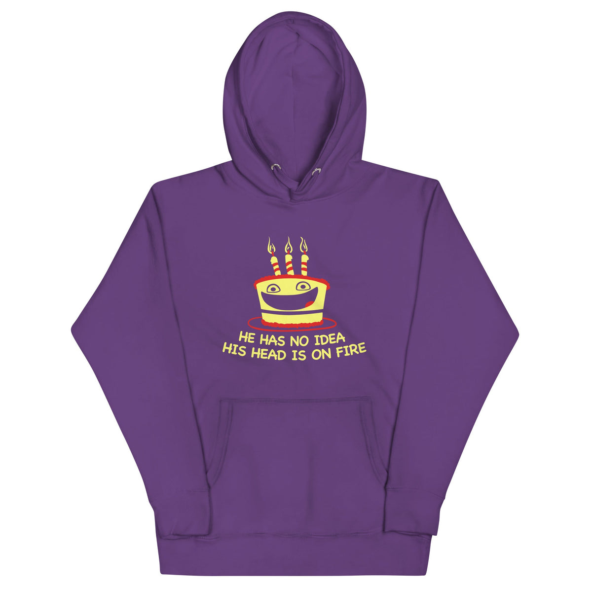 He Has No Idea His Head Is On Fire Unisex Hoodie product image 4