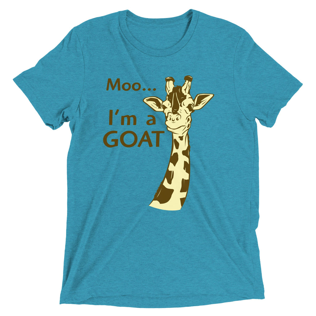 Moo, I'm A Goat Men's Tri-Blend Tee product image 1