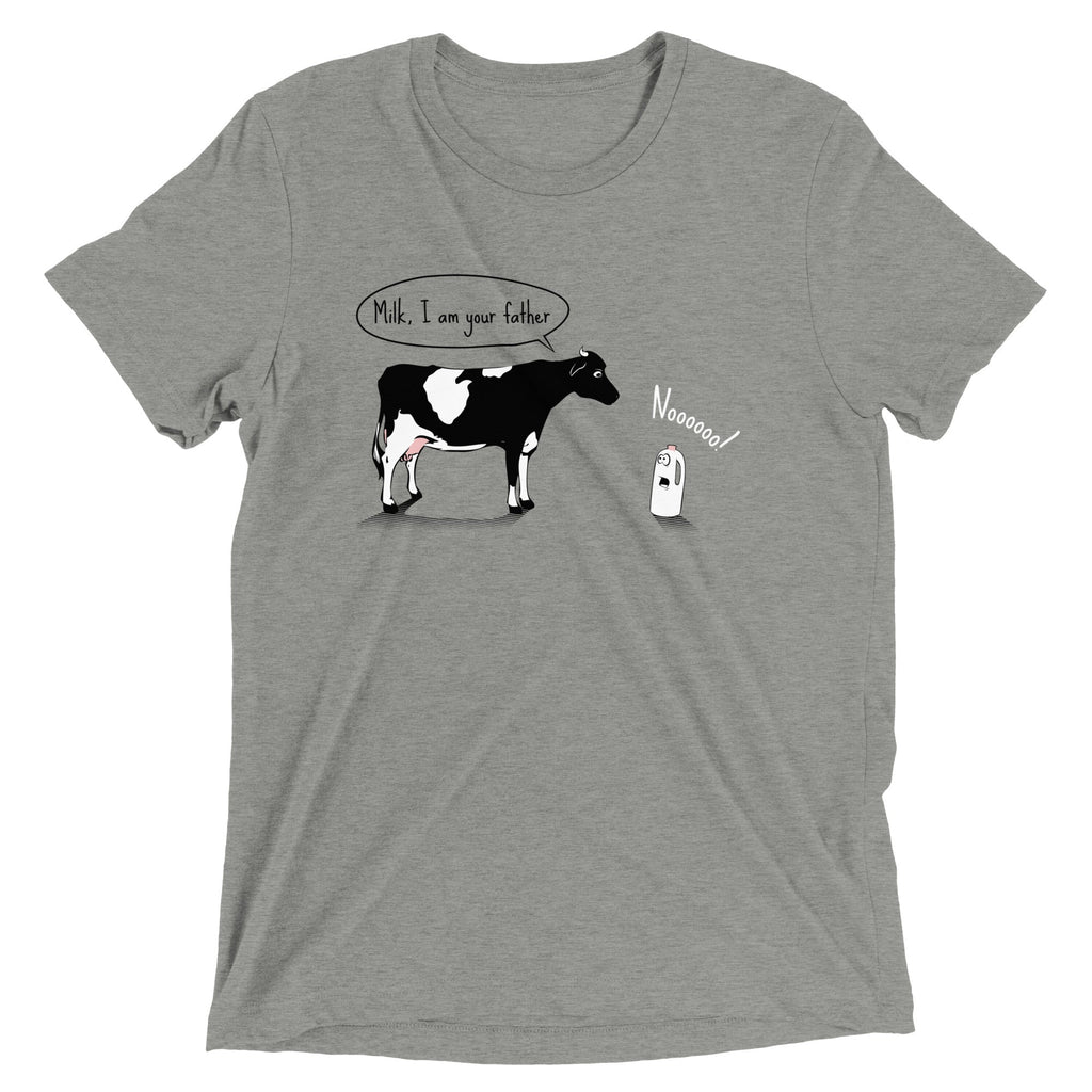 Milk, I am your father Men's Tri-Blend Tee product image 2