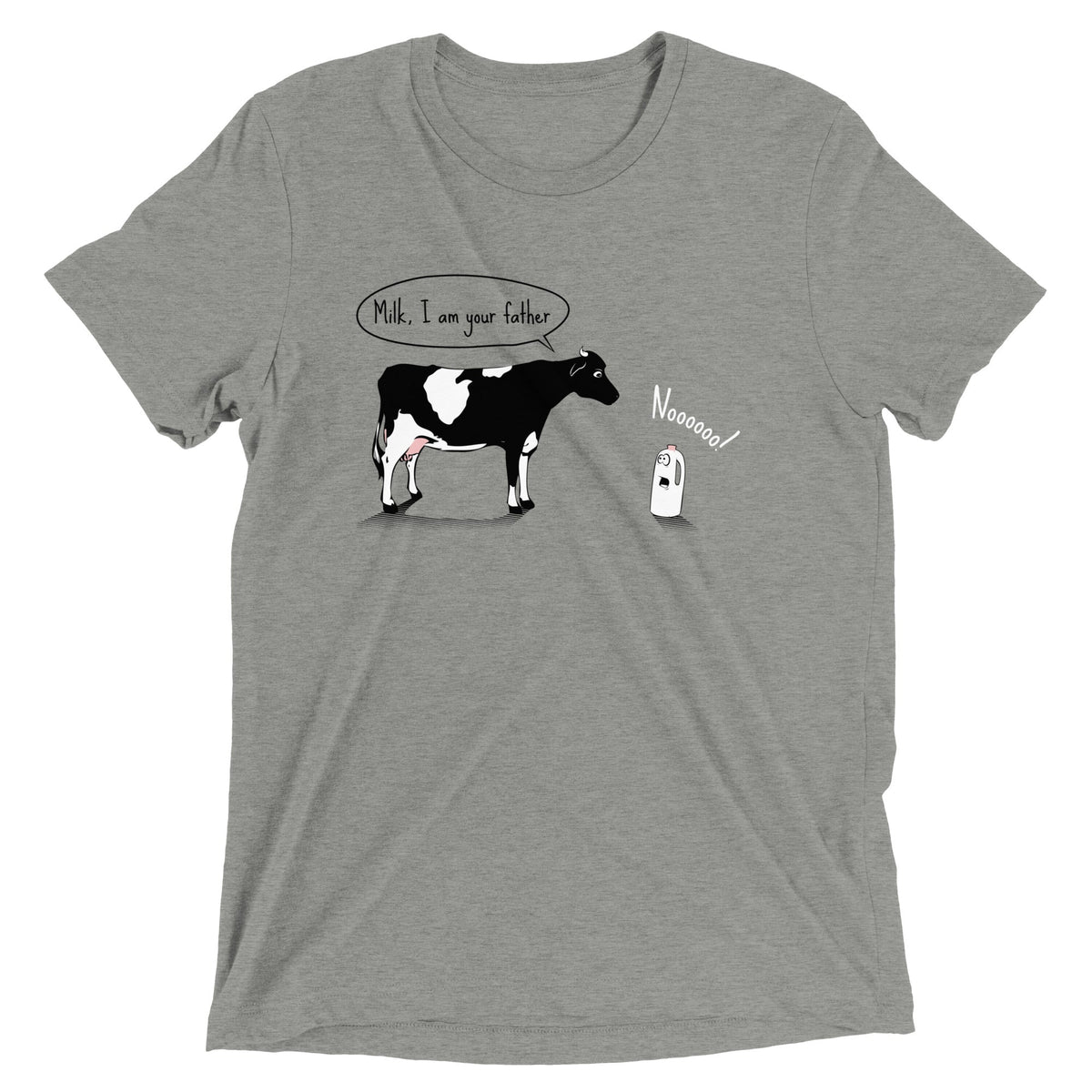 Milk, I am your father Men's Tri-Blend Tee product image 2