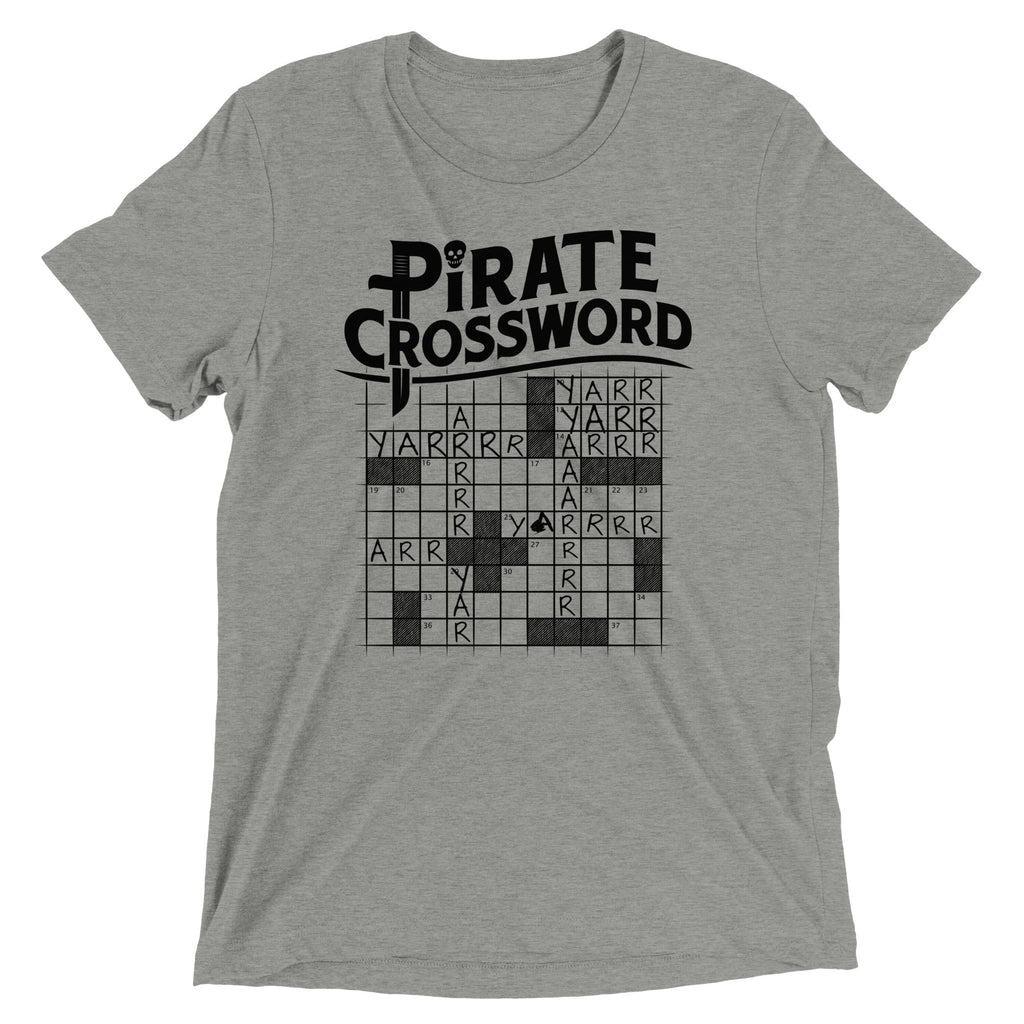 Pirate Crossword Men's Tri-Blend Tee product image 2