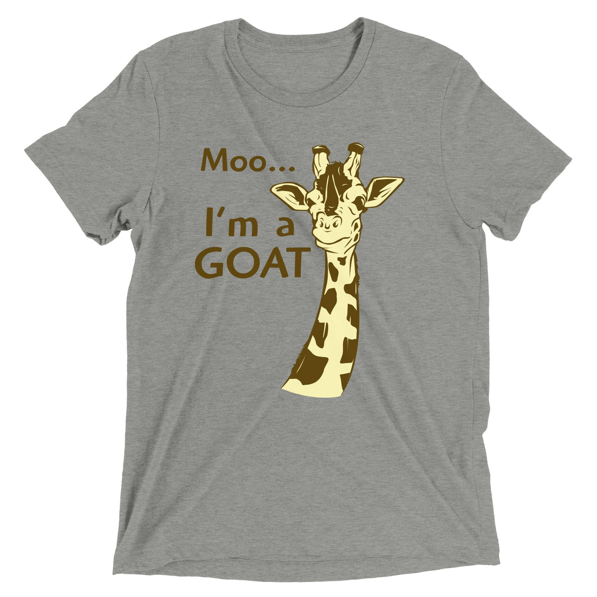 Moo, I'm A Goat Men's Tri-Blend Tee product image 2