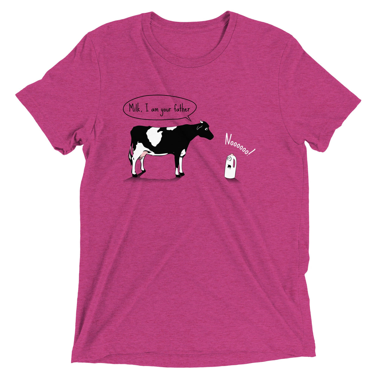 Milk, I am your father Men's Tri-Blend Tee product image 3