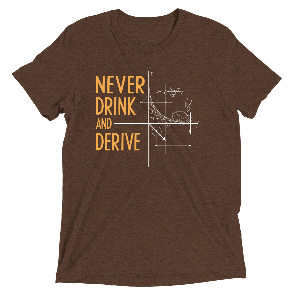 Never Drink and Derive Men's Tri-Blend Tee product image 1