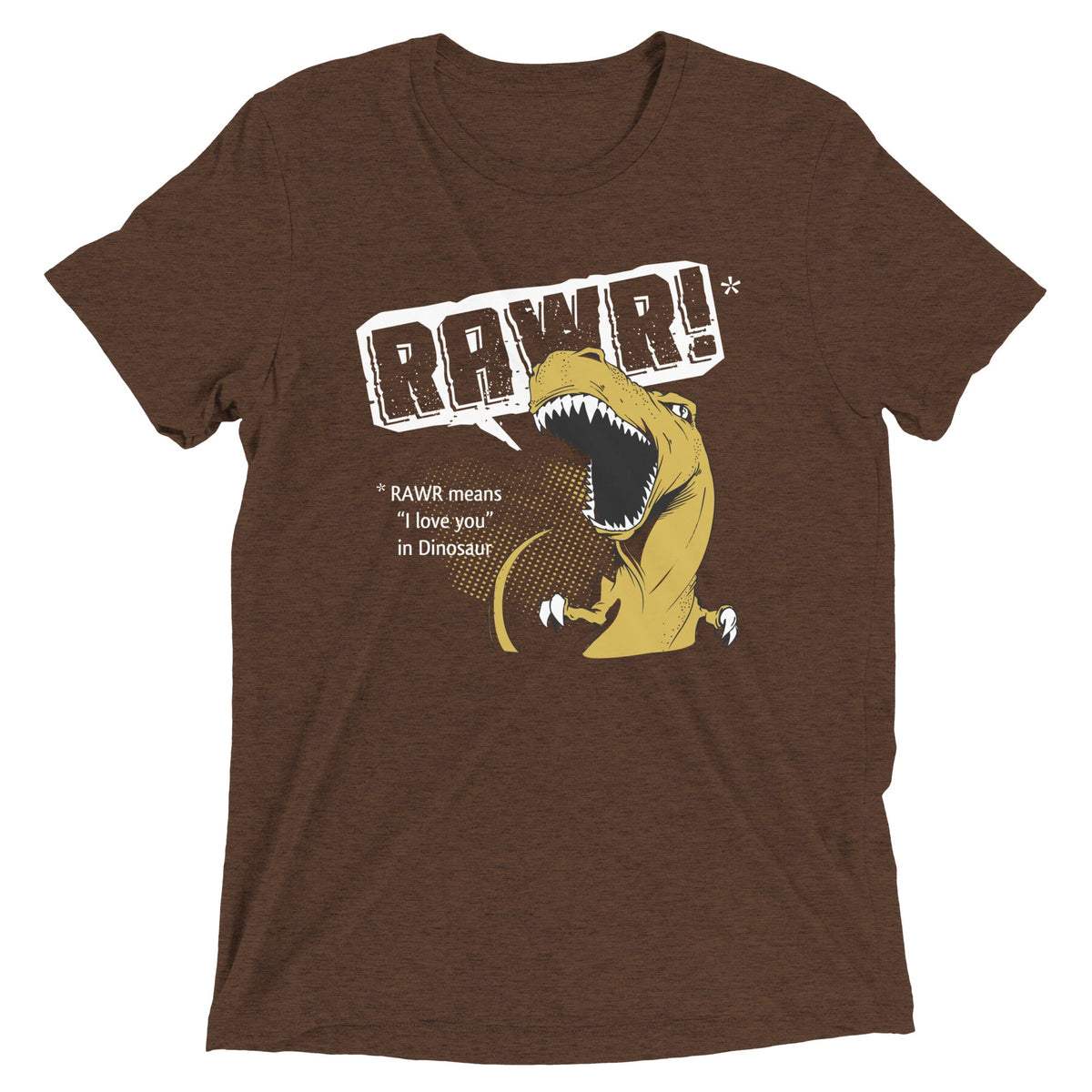 Rawr Means I Love You Men's Tri-Blend Tee product image 1