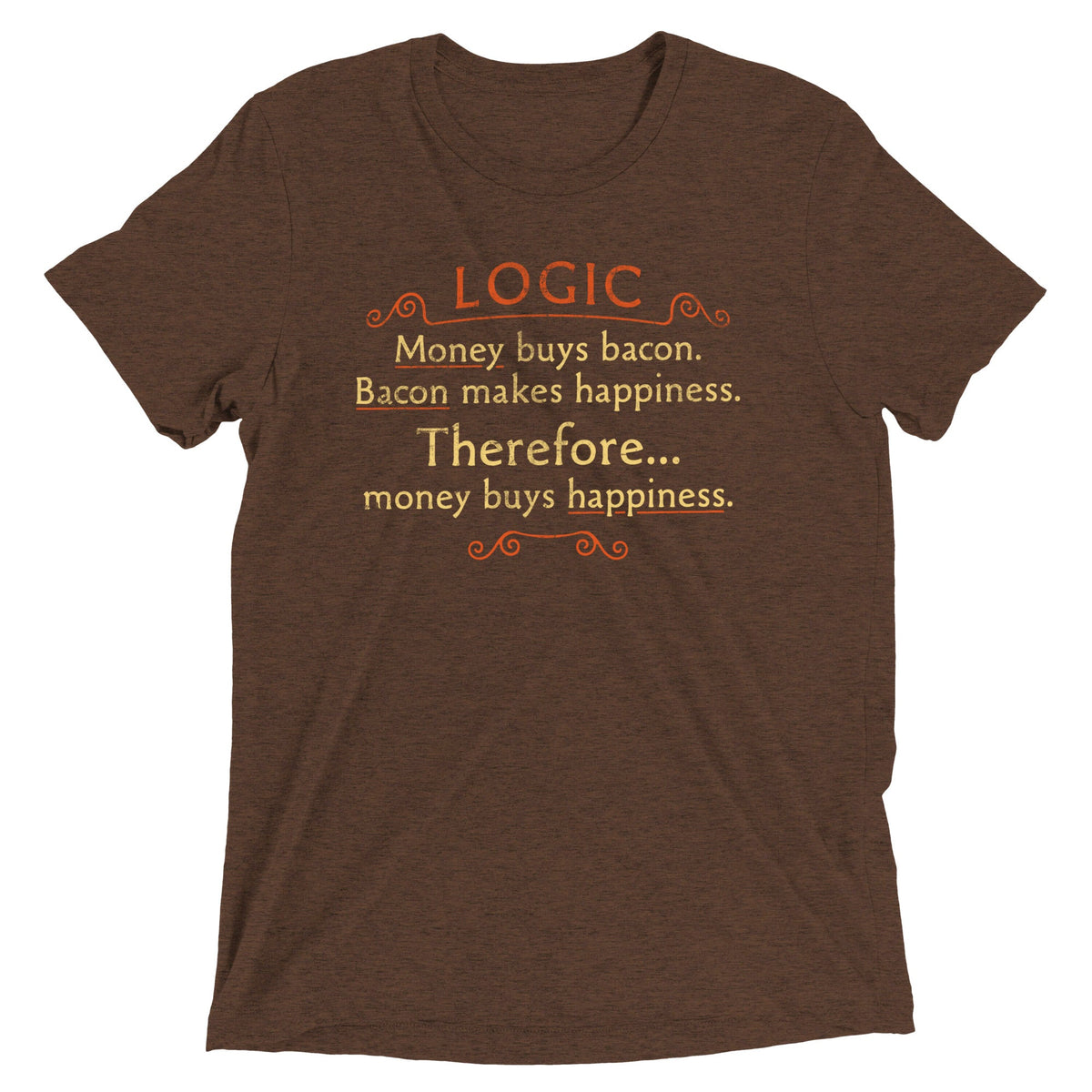Money Buys Happiness Men's Tri-Blend Tee product image 1
