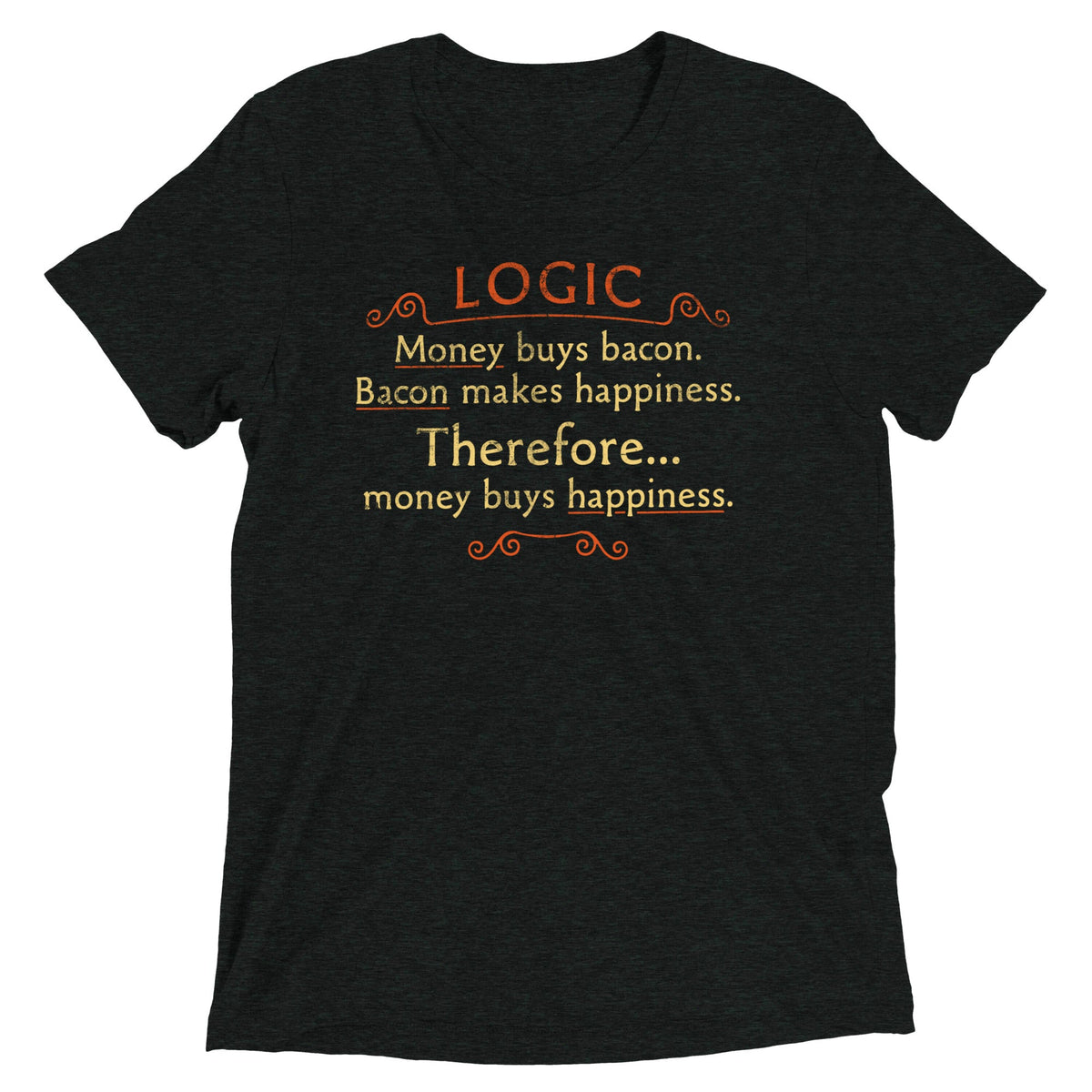 Money Buys Happiness Men's Tri-Blend Tee product image 2